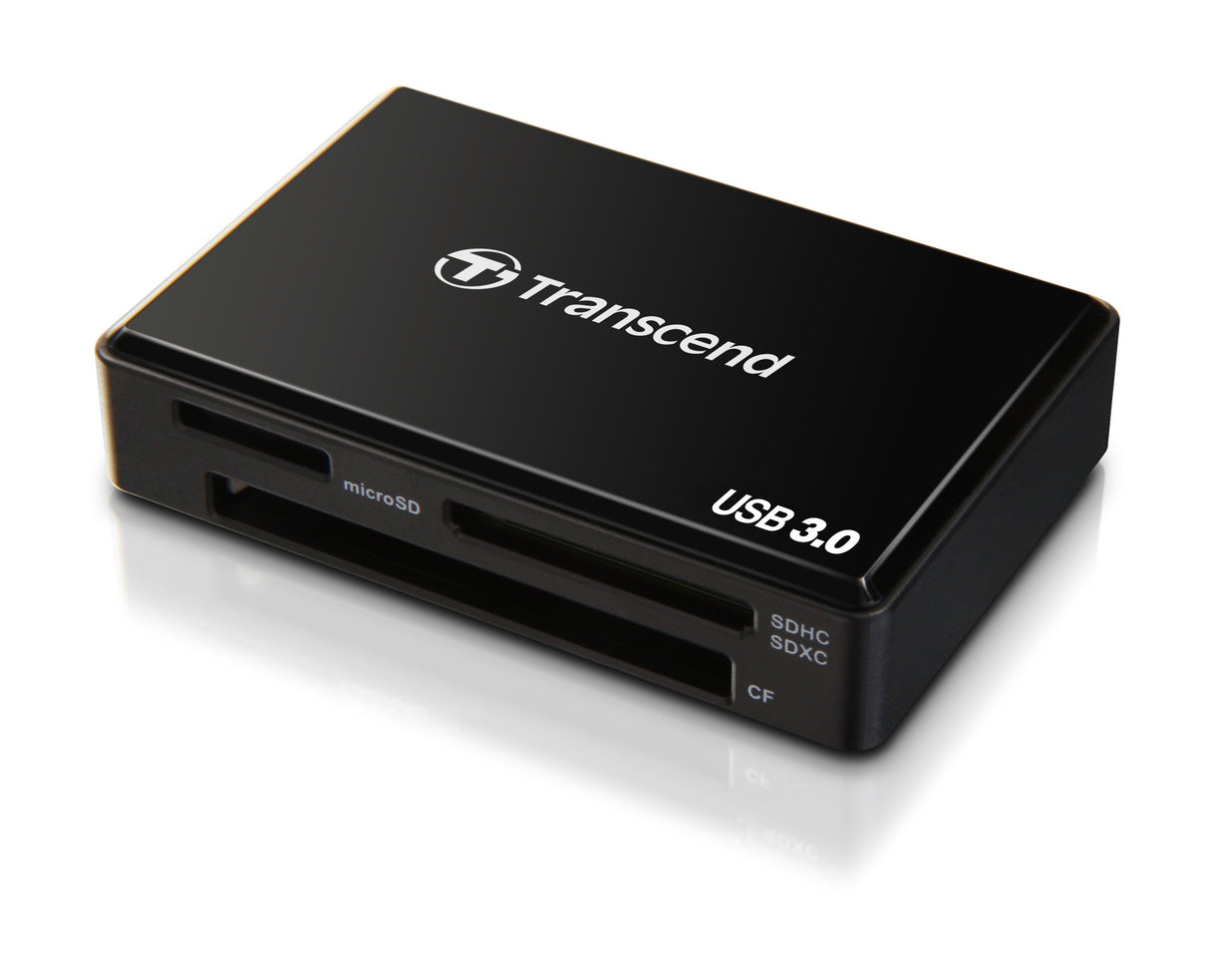 Transcend USB 3.0 Super Speed Multi-Card Reader for SD/SDHC/SDXC/MS/CF Cards (TSRDF8K)