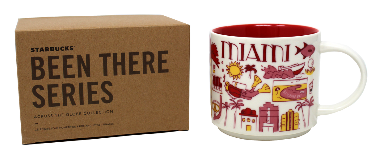 Starbucks Been There Series Miami Ceramic Coffee Mug, 14 Oz