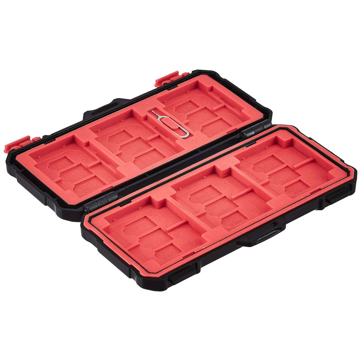 AmazonBasics Memory Card Carrying Case Holder 24 Slots for SD and Micro SD Cards