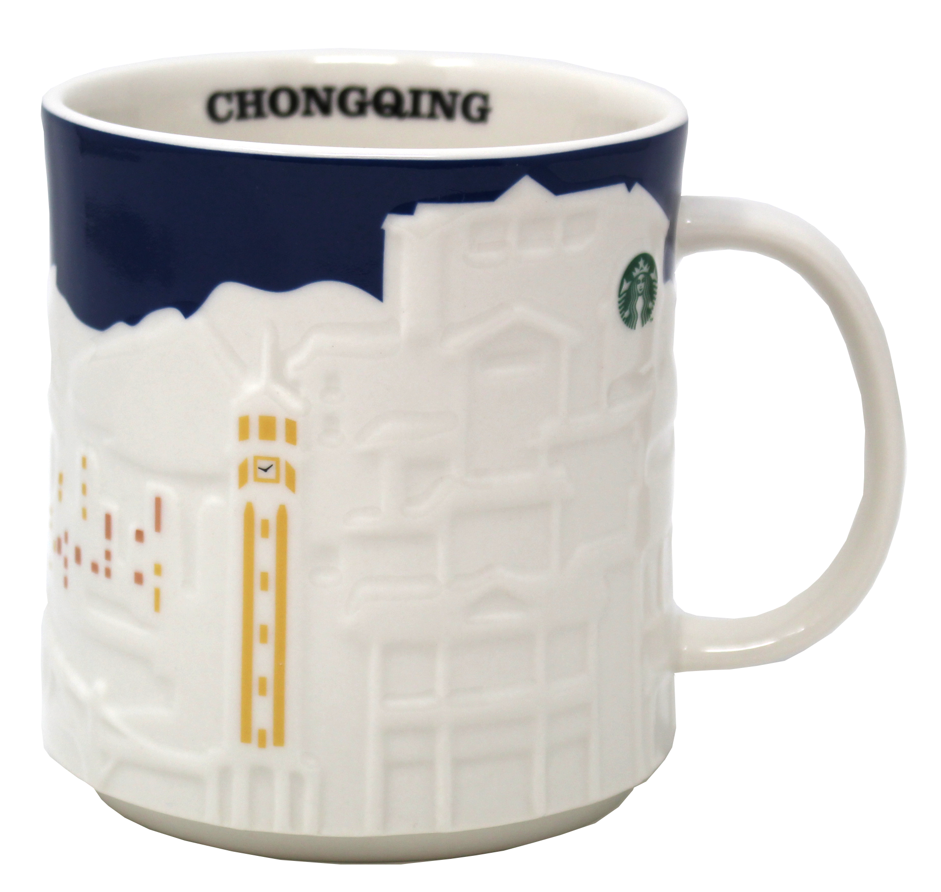 Starbucks Collector Relief Series Chongqing Ceramic Mug, 16 Oz