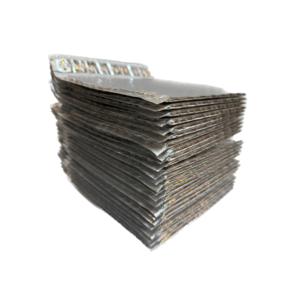 BlueProton Silver Metalized Poly Bubble Mailers, 6" x 6.5" (25-Pack)