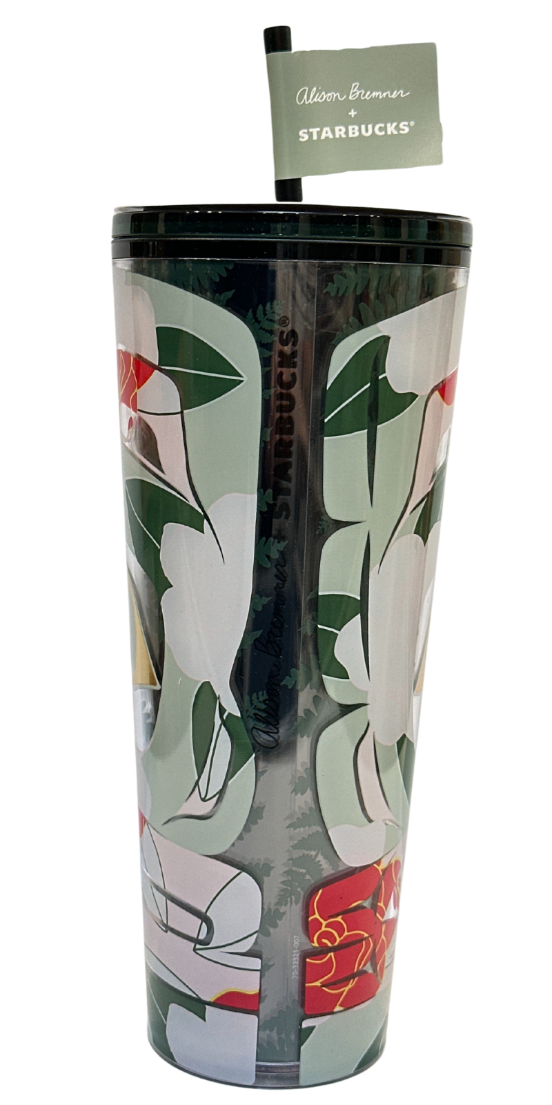 Starbucks Artist Collaboration Series Alison Bremner Winter 2024 Cold Tumbler with Straw, 24 Oz