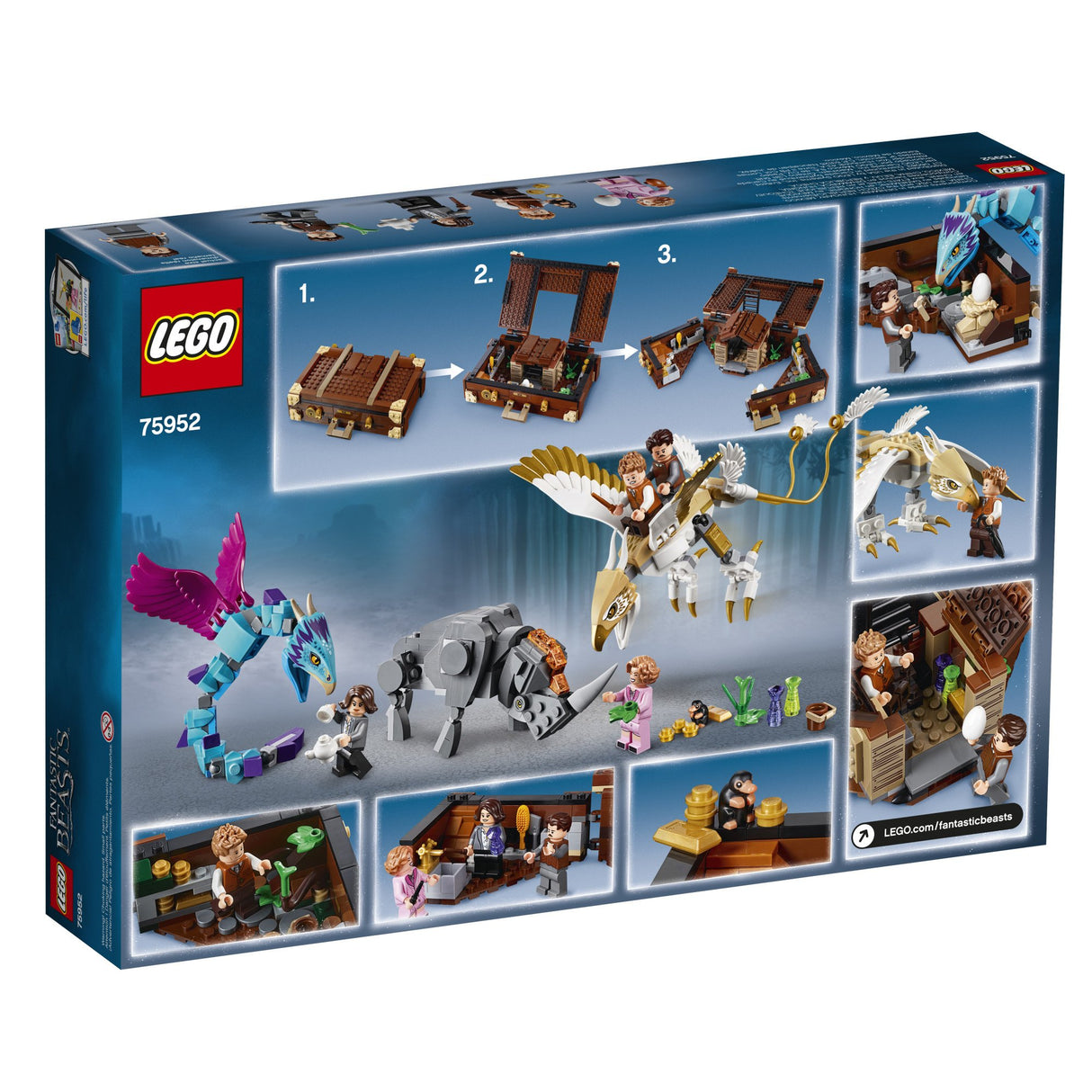 LEGO Harry Potter Newts Case of Magical Creatures Building Kit 75952 (694 Piece), Multicolor (Like New, Open Box)