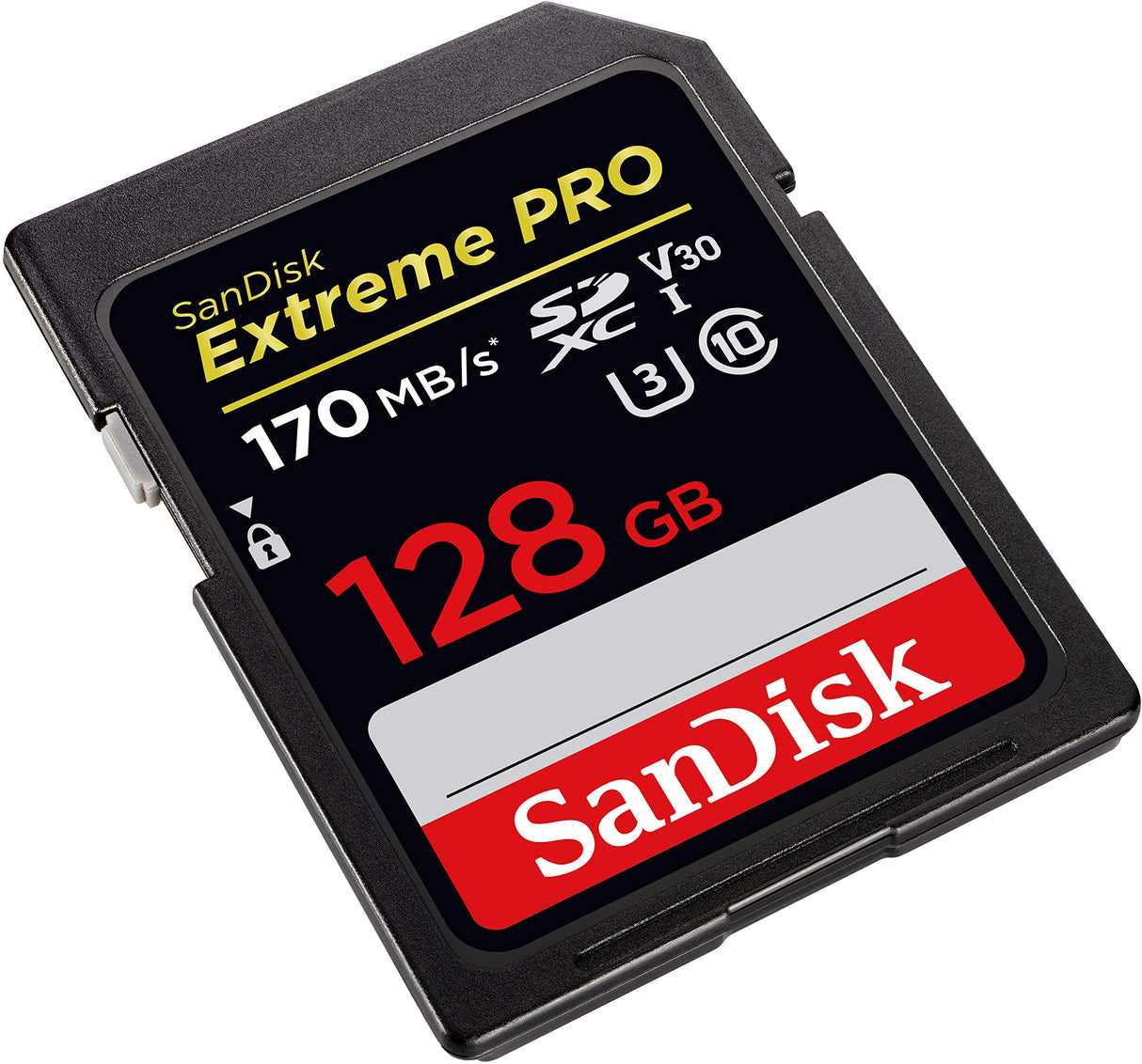 SanDisk 128GB Extreme PRO SDXC UHS-I Card - C10, U3, V30, 4K UHD, SD Card - SDSDXXY-128G-GN4IN