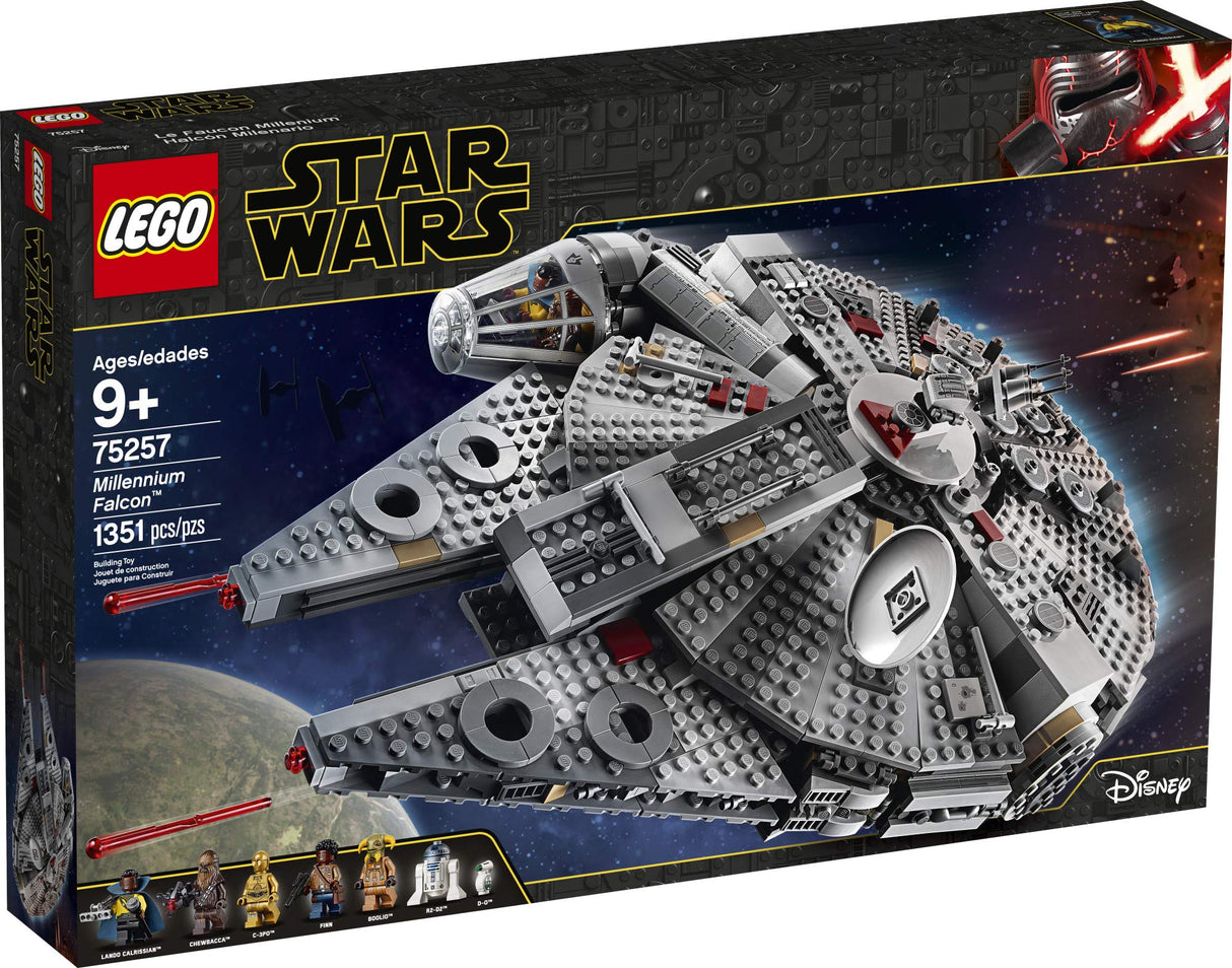 LEGO Star Wars: The Rise of Skywalker Millennium Falcon 75257 Starship Model Building Kit and Minifigures (1,351 Pieces)