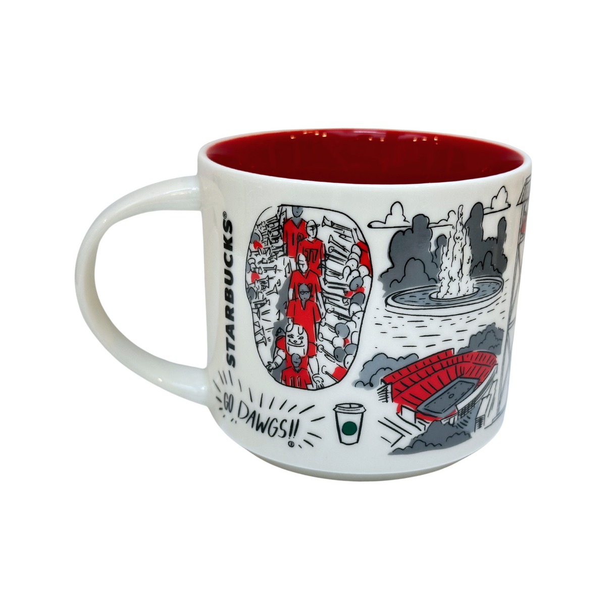 Starbucks Been There Series Campus Collection University of Georgia Ceramic Coffee Mug, 14 Oz