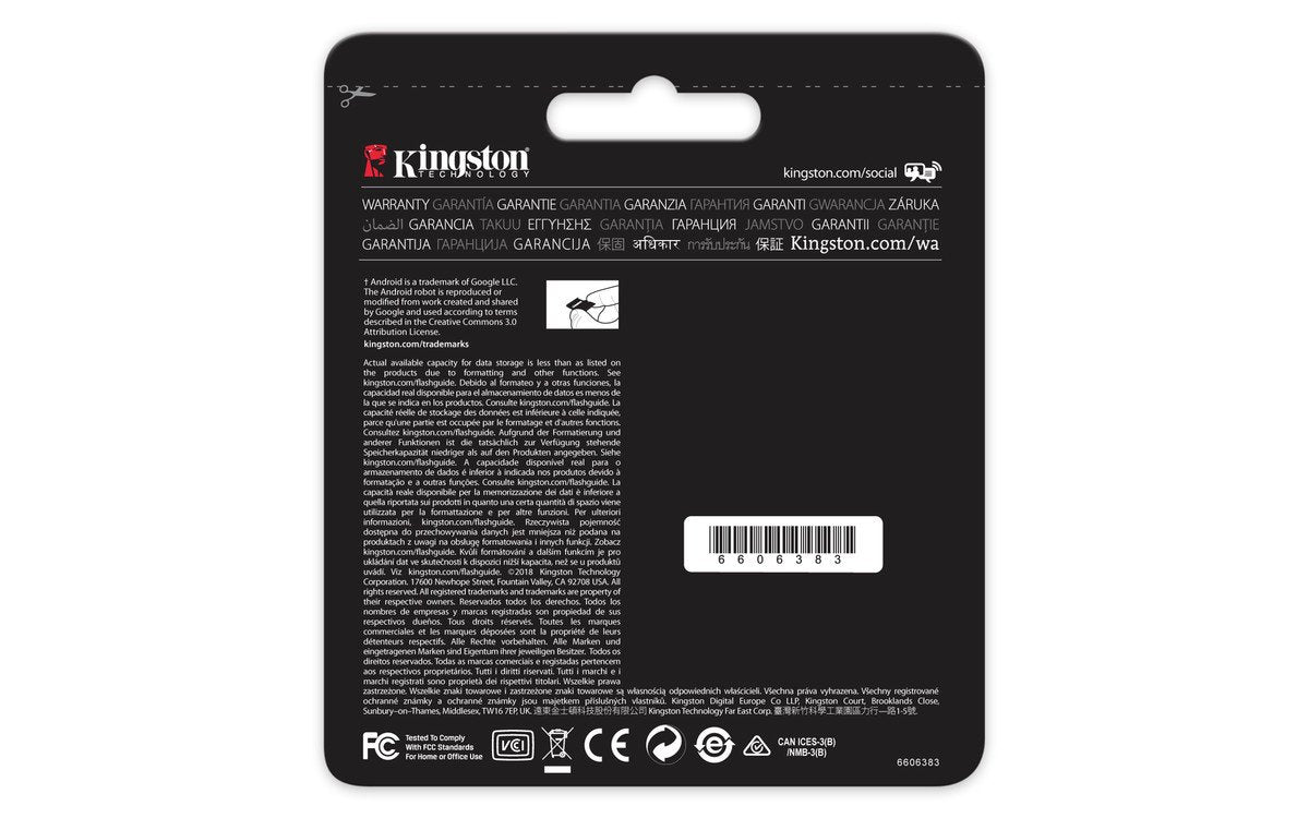 Kingston Canvas React 128GB microSDXC Class 10 microSD Memory Card UHS-I 100MB/s R Flash Memory High Speed microSD Card with Adapter (SDCR/128GB)