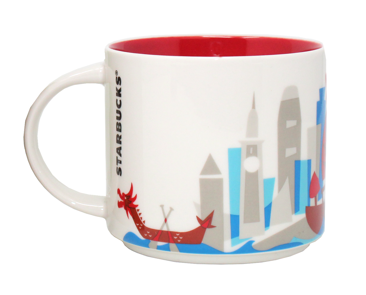 Starbucks You Are Here Series Hong Kong Ceramic Mug, 14 Oz