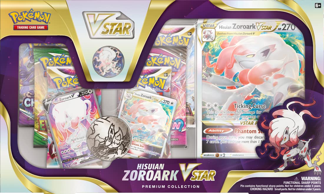 Pokemon TCG: Hisuian Zoroark VSTAR Premium Collection