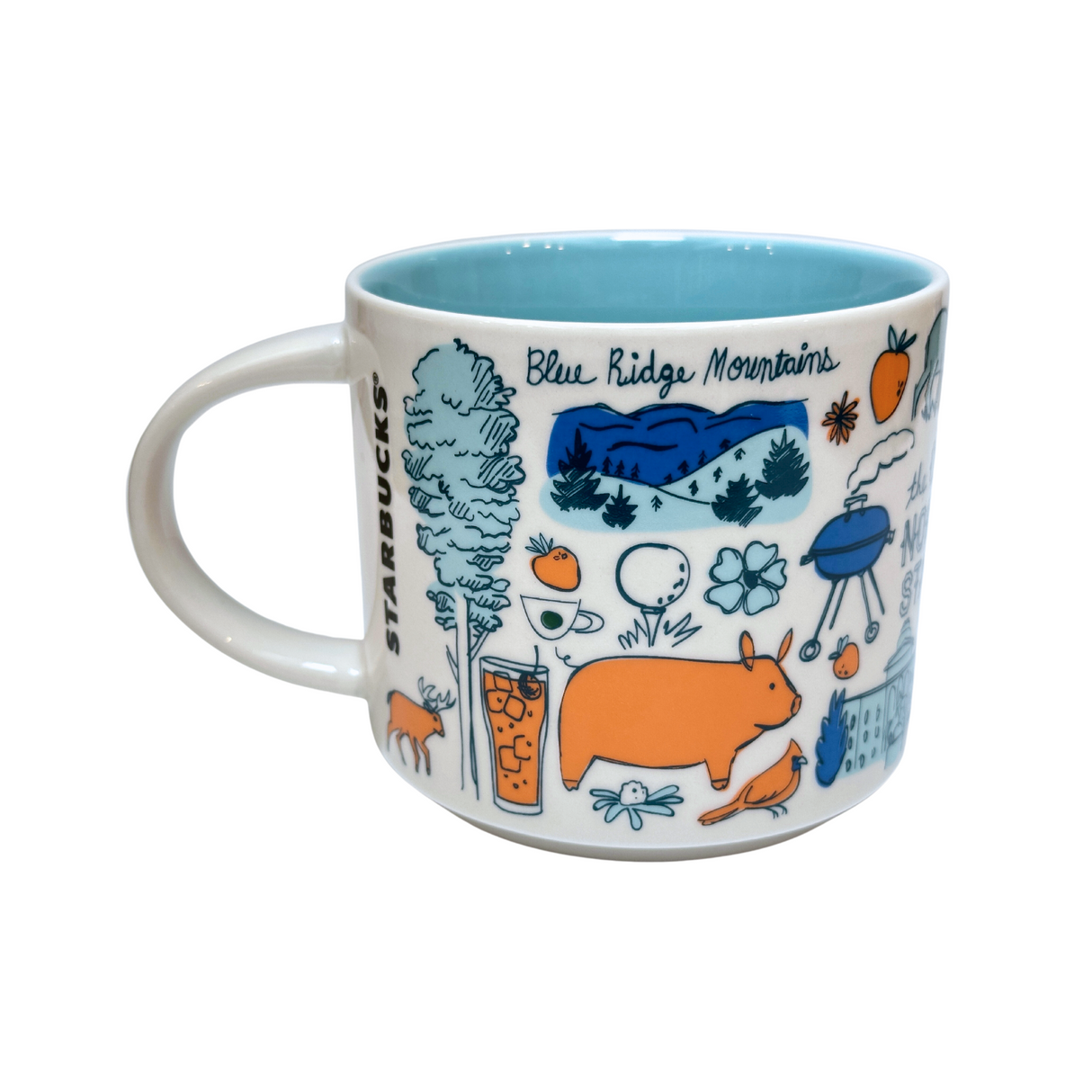 Starbucks Been There Series North Carolina Ceramic Mug,14 Oz