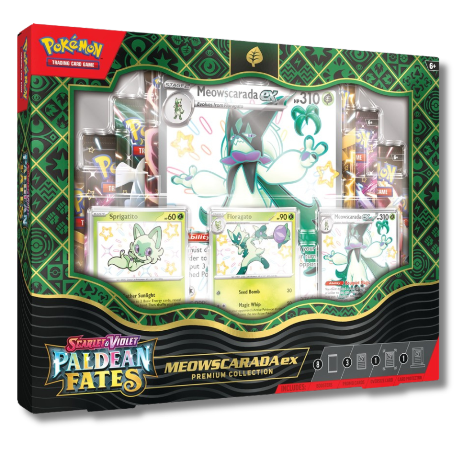 Pokemon Scarlet and Violet Paldean Fates ex Premium Collection | Meowscarada