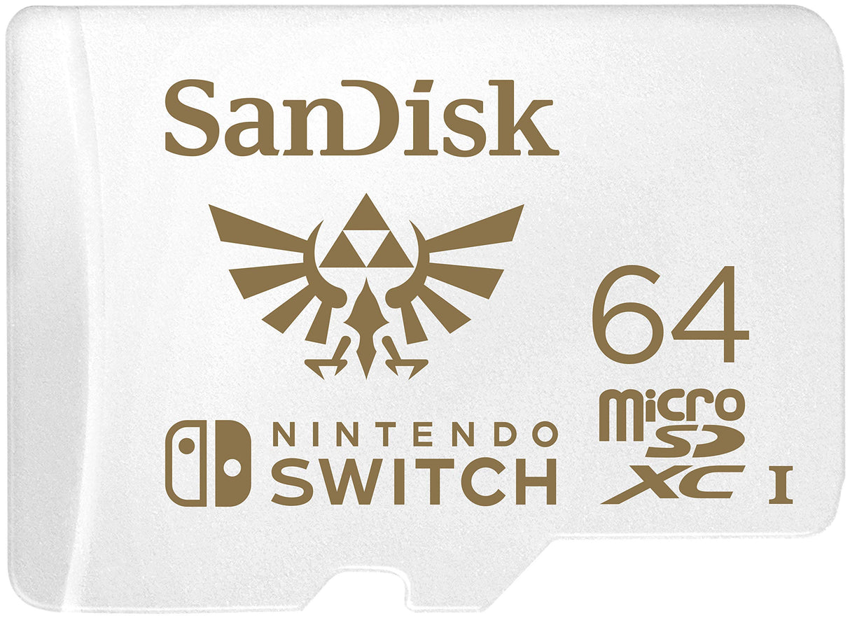 SanDisk 64GB MicroSDXC UHS-I Card for Nintendo Switch - SDSQXAT-064G-GNCZN