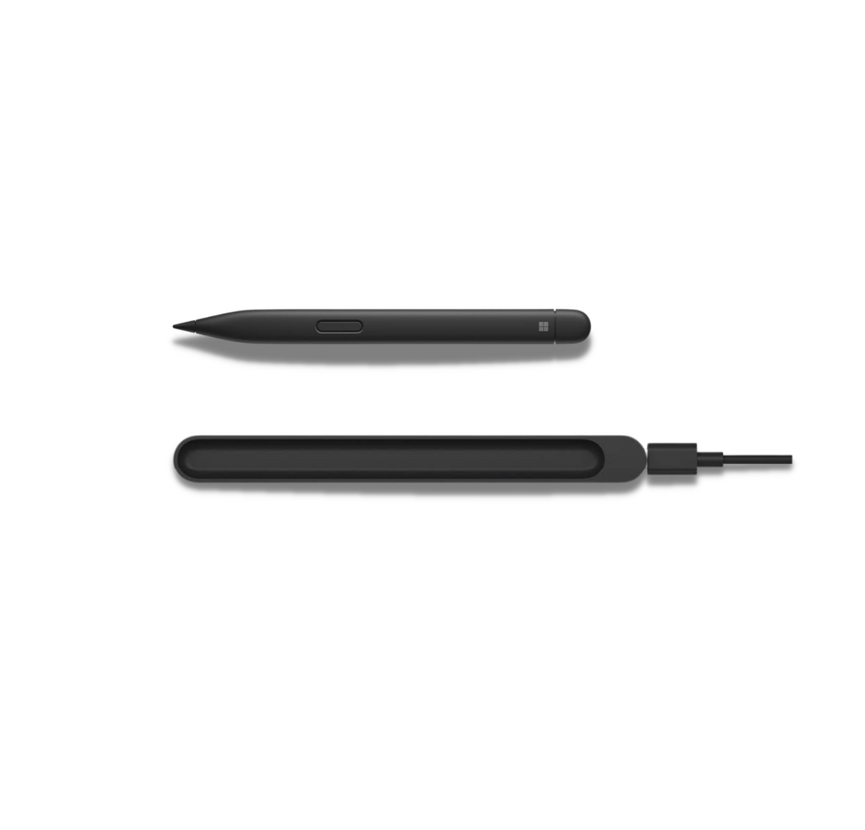 Microsoft Surface Slim Pen 2 with Charger (Matte Black) 2-in-1 Bundle