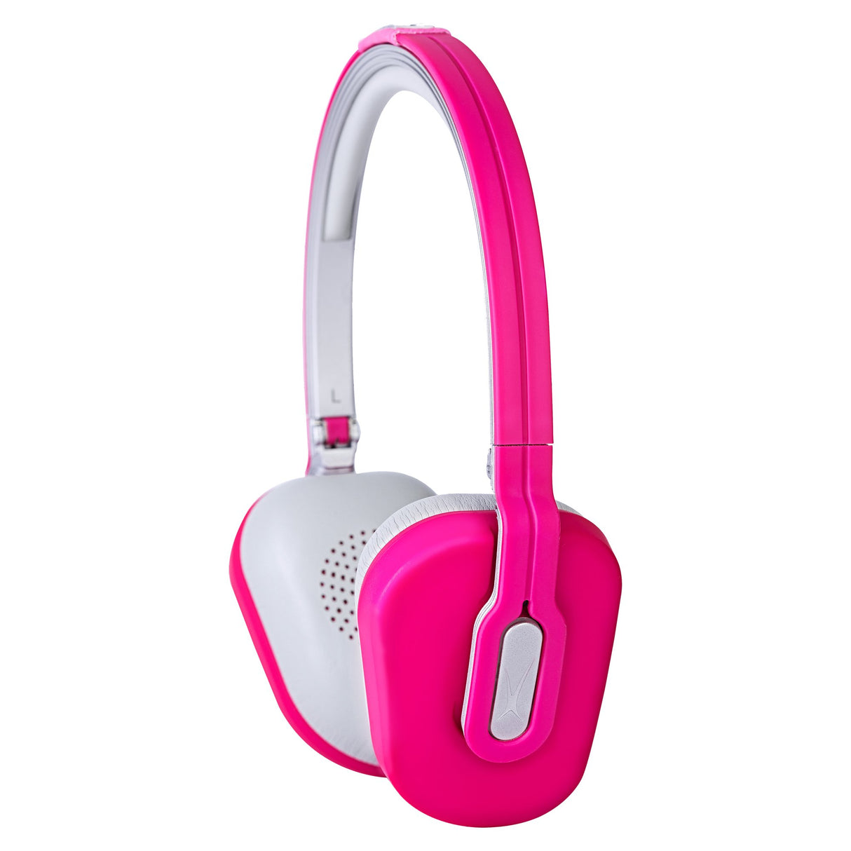 Altec Lansing Over the Head Foldable Headphone with Mic, Pink - MZX662