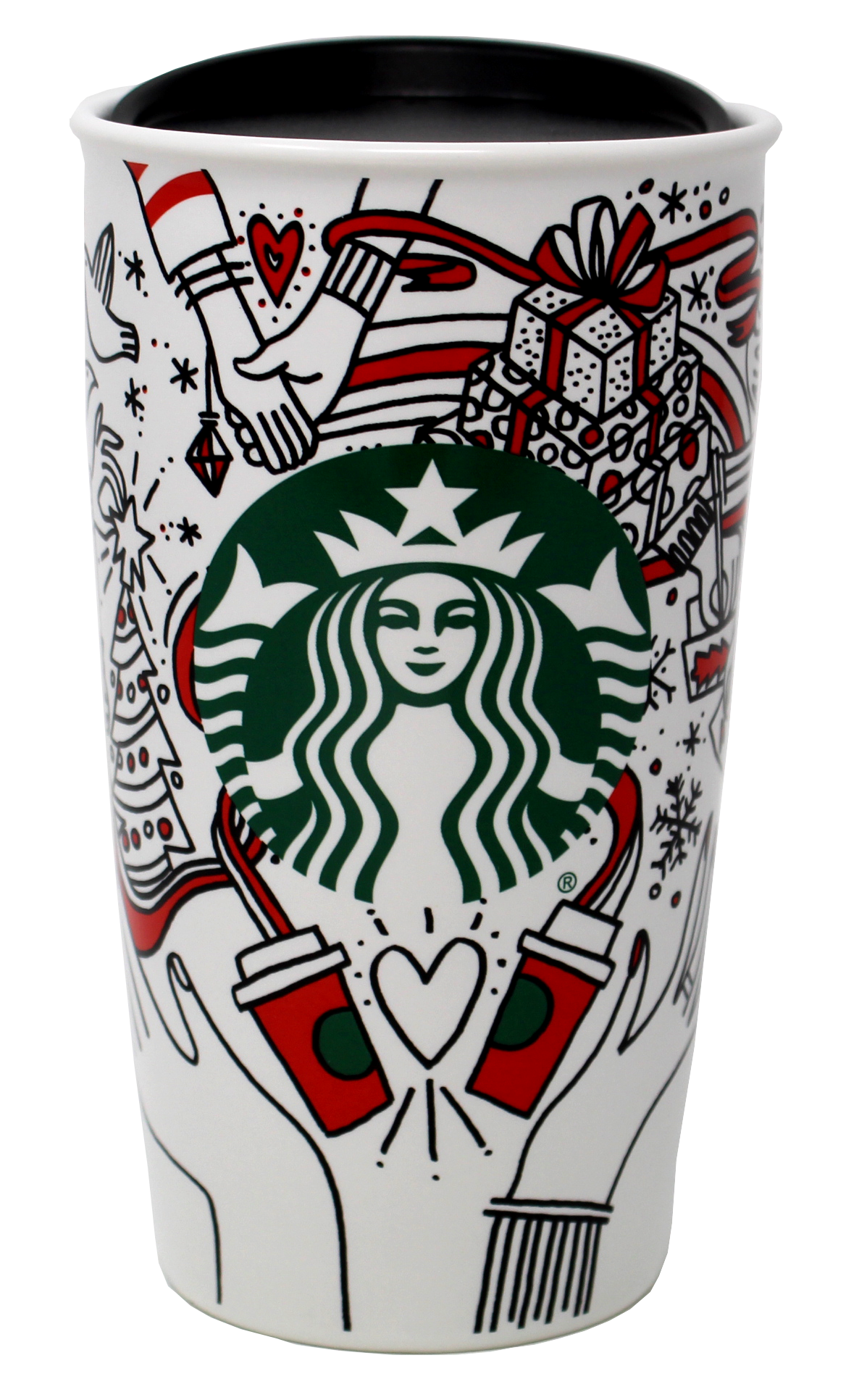Starbucks Holiday 2017 Ceramic Tumbler, 12 Oz