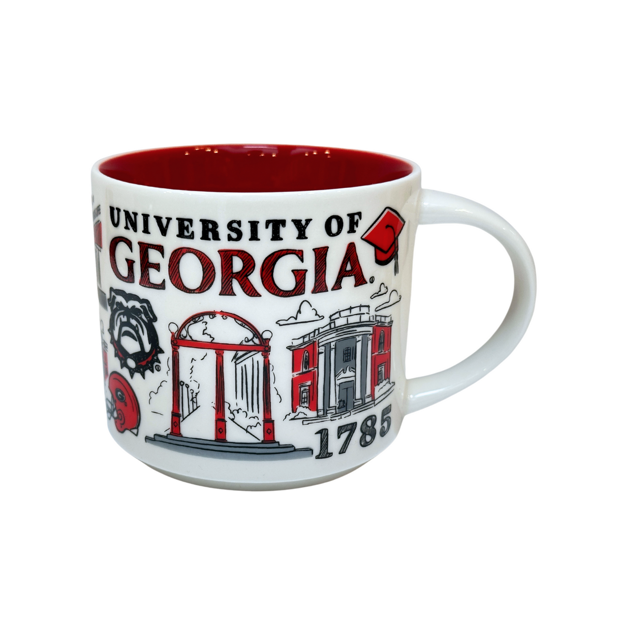 Starbucks Been There Series Campus Collection University of Georgia Ceramic Coffee Mug, 14 Oz
