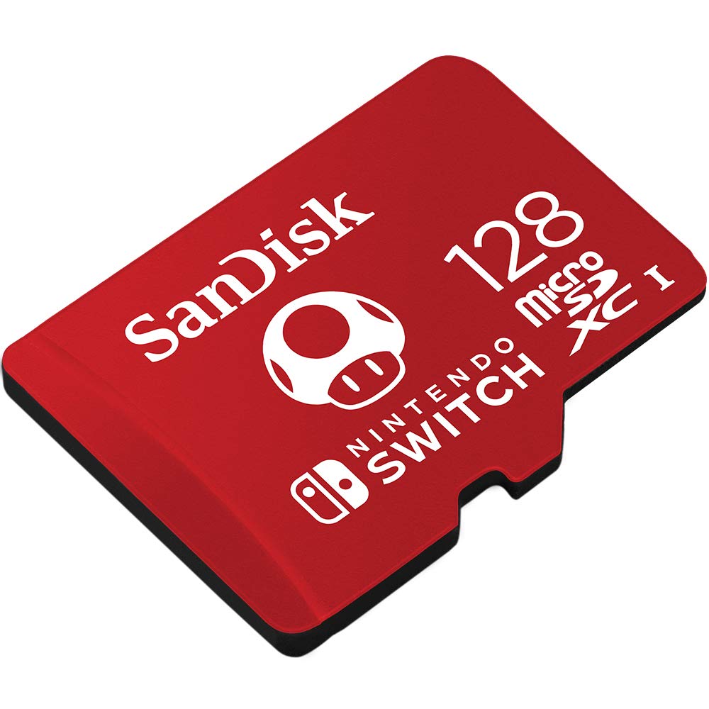 SanDisk 128GB MicroSDXC UHS-I Card for Nintendo Switch Bundle with & BlueProton USB 3.0 MicroSDXC Card Reader