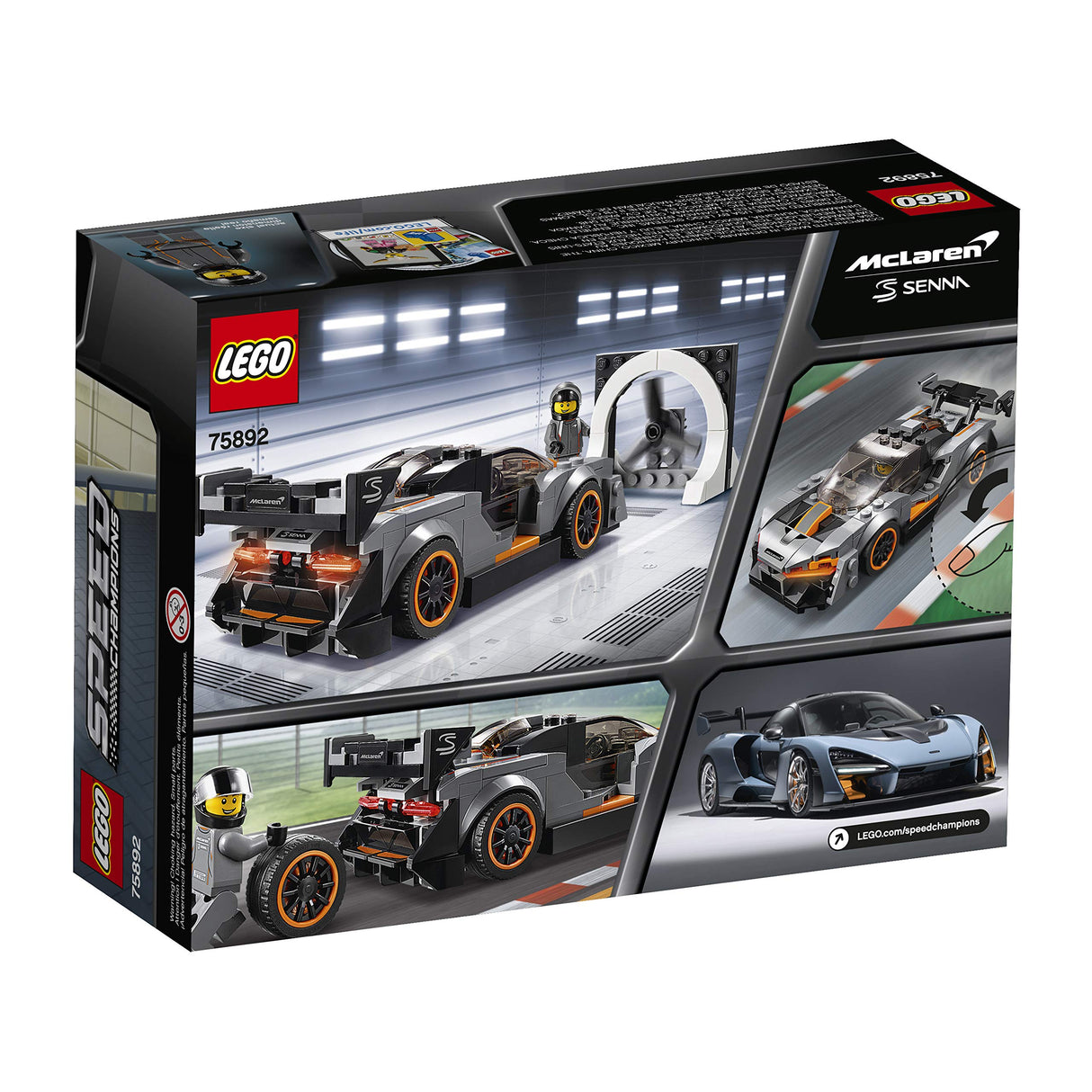 LEGO Speed Champions McLaren Senna 75892 Building Kit , New 2019 (219 Piece)