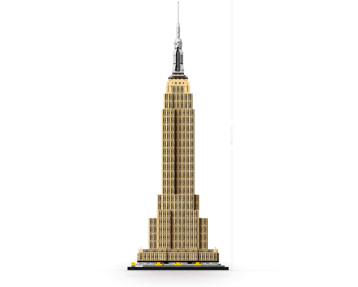 LEGO Architecture Empire State Building 21046 New York City Skyline Architecture Model Kit for Adults and Kids, Build It Yourself Model Skyscraper, New 2019 (1767 Pieces)