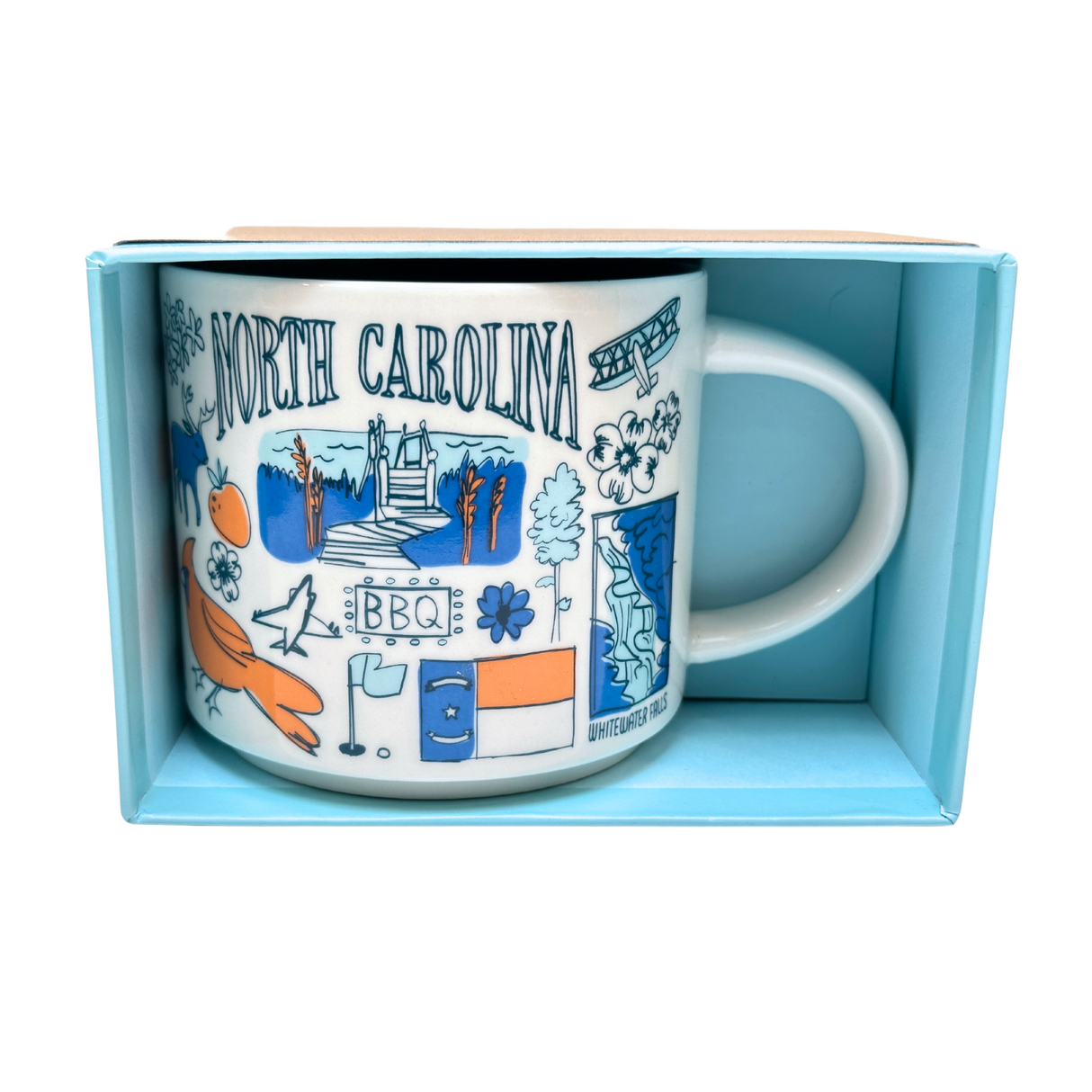 Starbucks Been There Series North Carolina Ceramic Mug,14 Oz