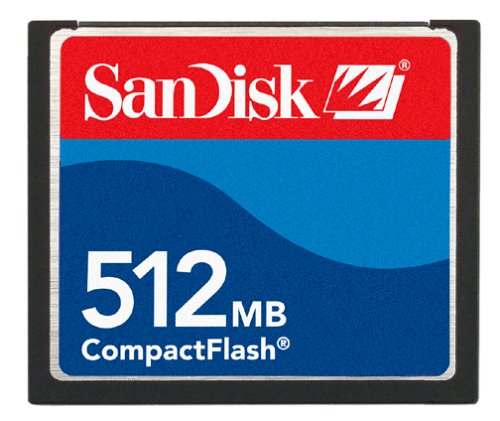 SanDisk 512MB CompactFlash Card, SDCFB-512-A10 CF Type I Card