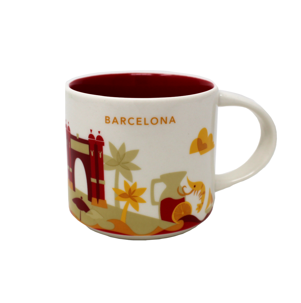 Starbucks You Are Here Series Barcelona Mug, 14 Oz
