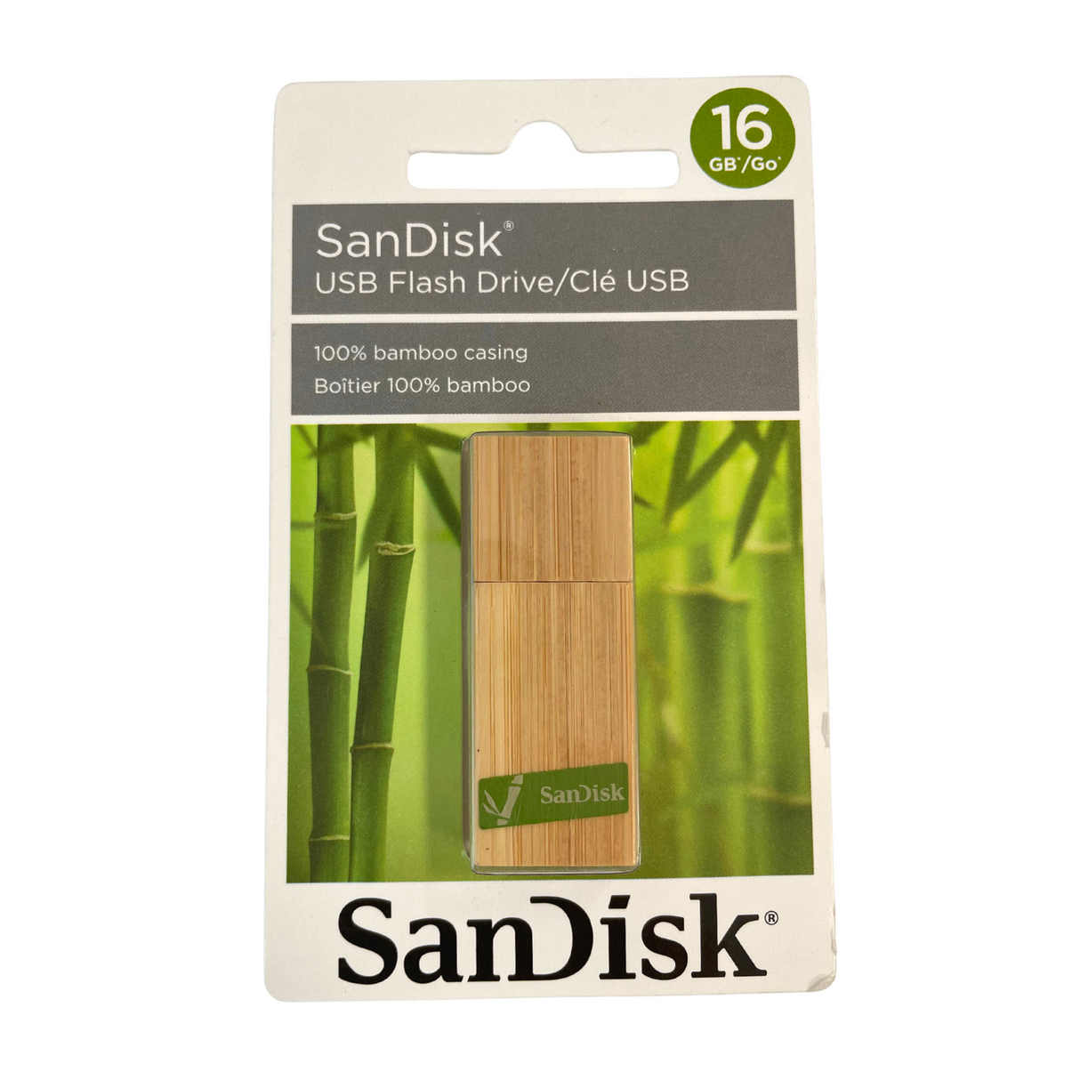 SanDisk 16GB Cruzer Bamboo USB 2.0 Drive (SDBAMBOO-016G-B35S)