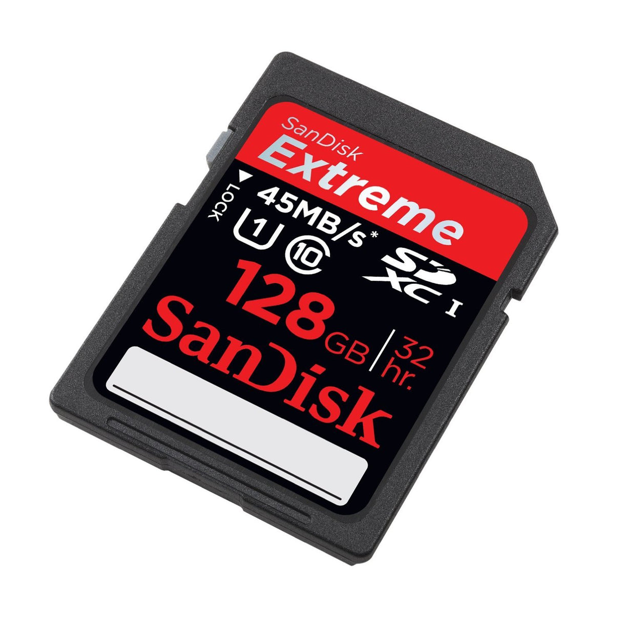 SanDisk Extreme 128GB UHS-1 SDXC Memory Card Up To 45MB/s- SDSDX-128G-X46
