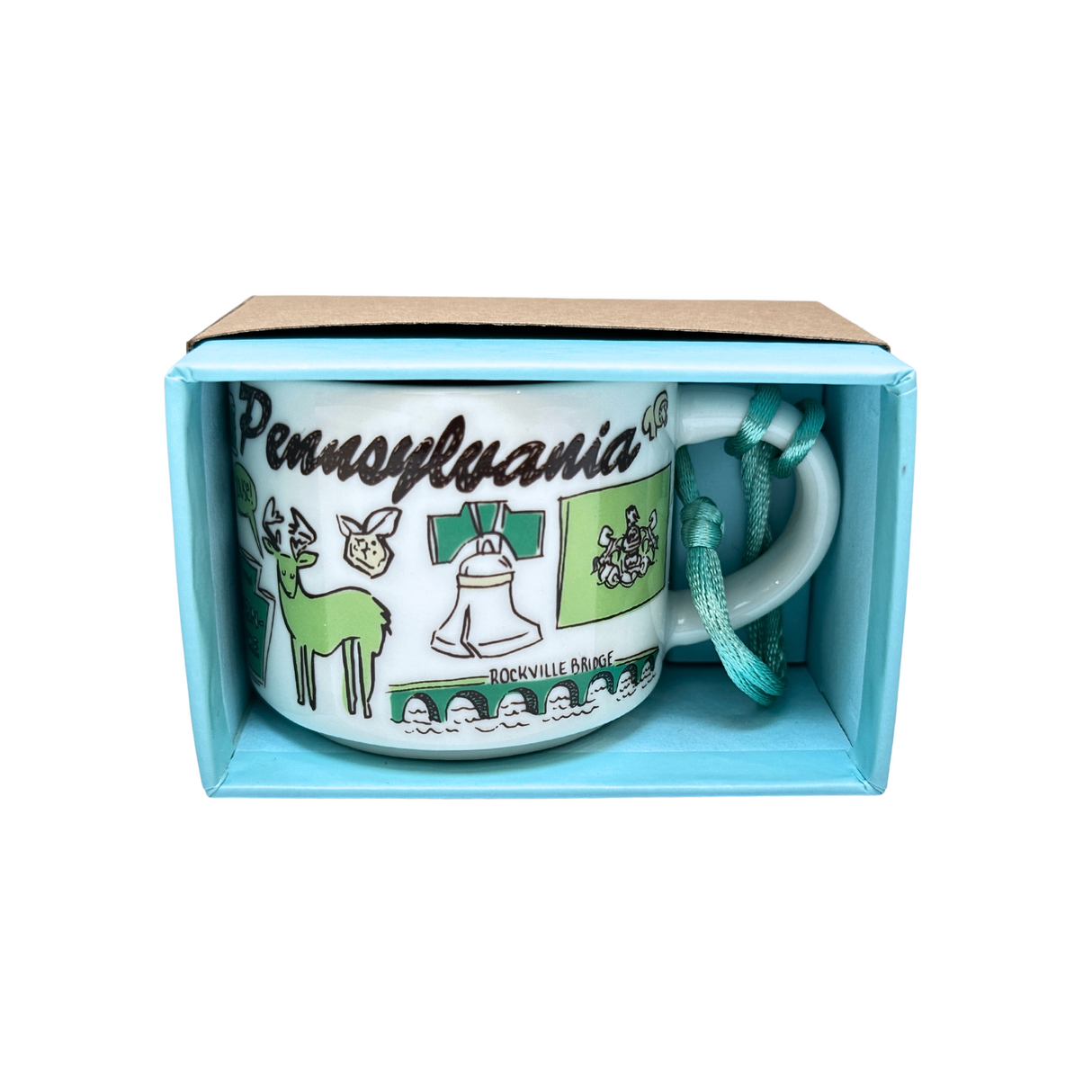Starbucks Been There Series Pennsylvania Ceramic Demitasse Ornament Mug, 2 Oz