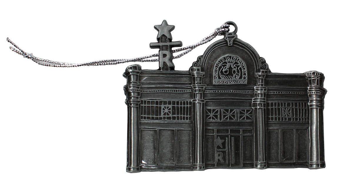 Starbucks Silver Seattle Roastery Storefront Ornament
