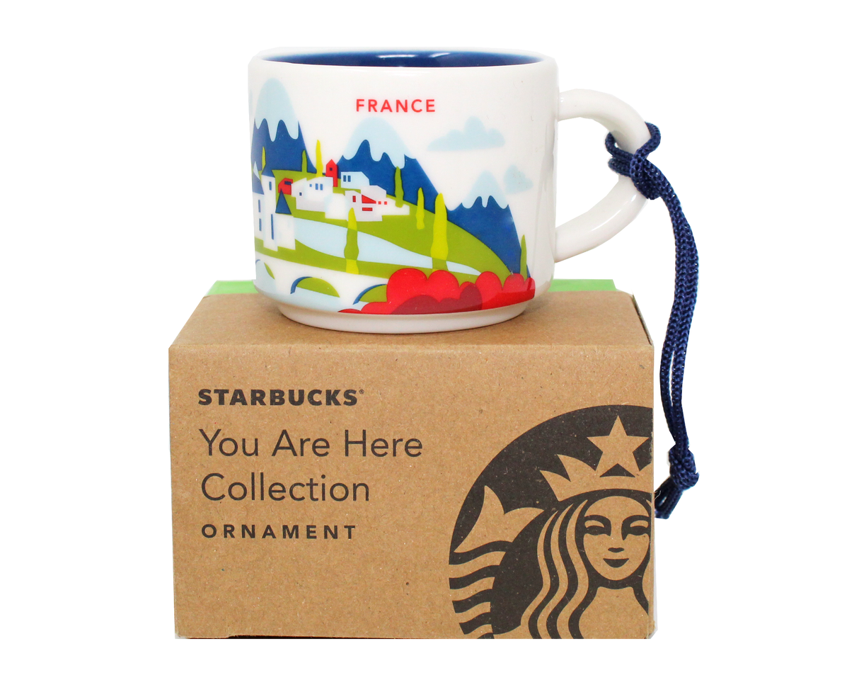 Starbucks You Are Here Series France Ceramic Demitasse Ornament Mug, 2 Oz
