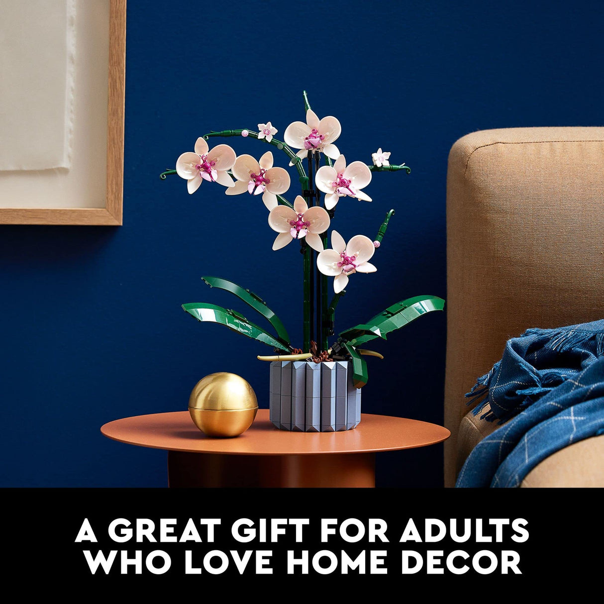 LEGO Icons Orchid 10311 Artificial Plant Building Set with Flowers, Home Décor Accessory for Adults, Botanical Collection, Valentines Day Gift Idea (608 Pieces)