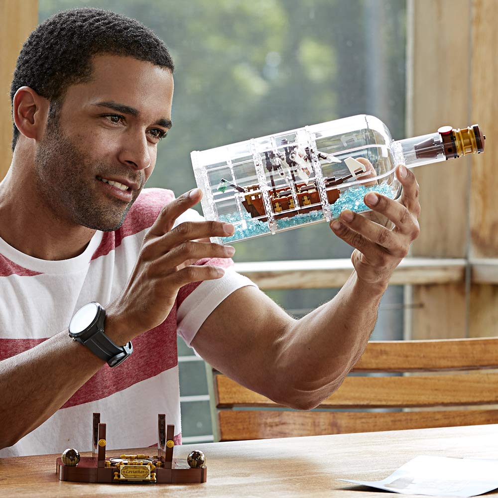 Lego IDEAS 21313 Ship in a Bottle Building Kit (962 pieces)