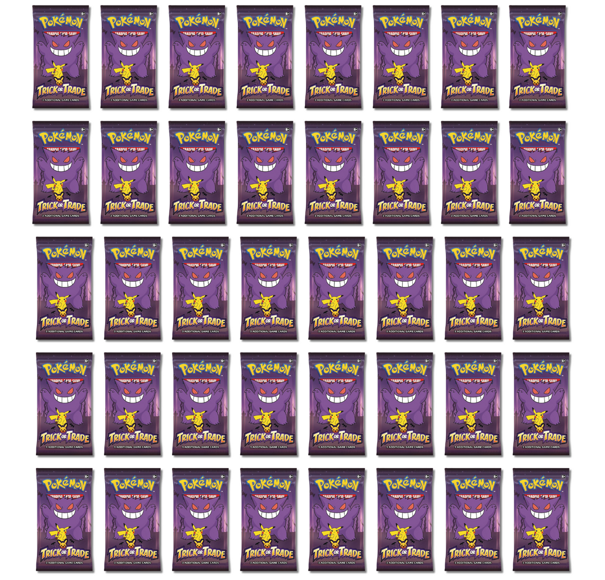 Pokemon 2023 Trick or Trade Gengar & Pikachu | 40 Mini Booster Packs