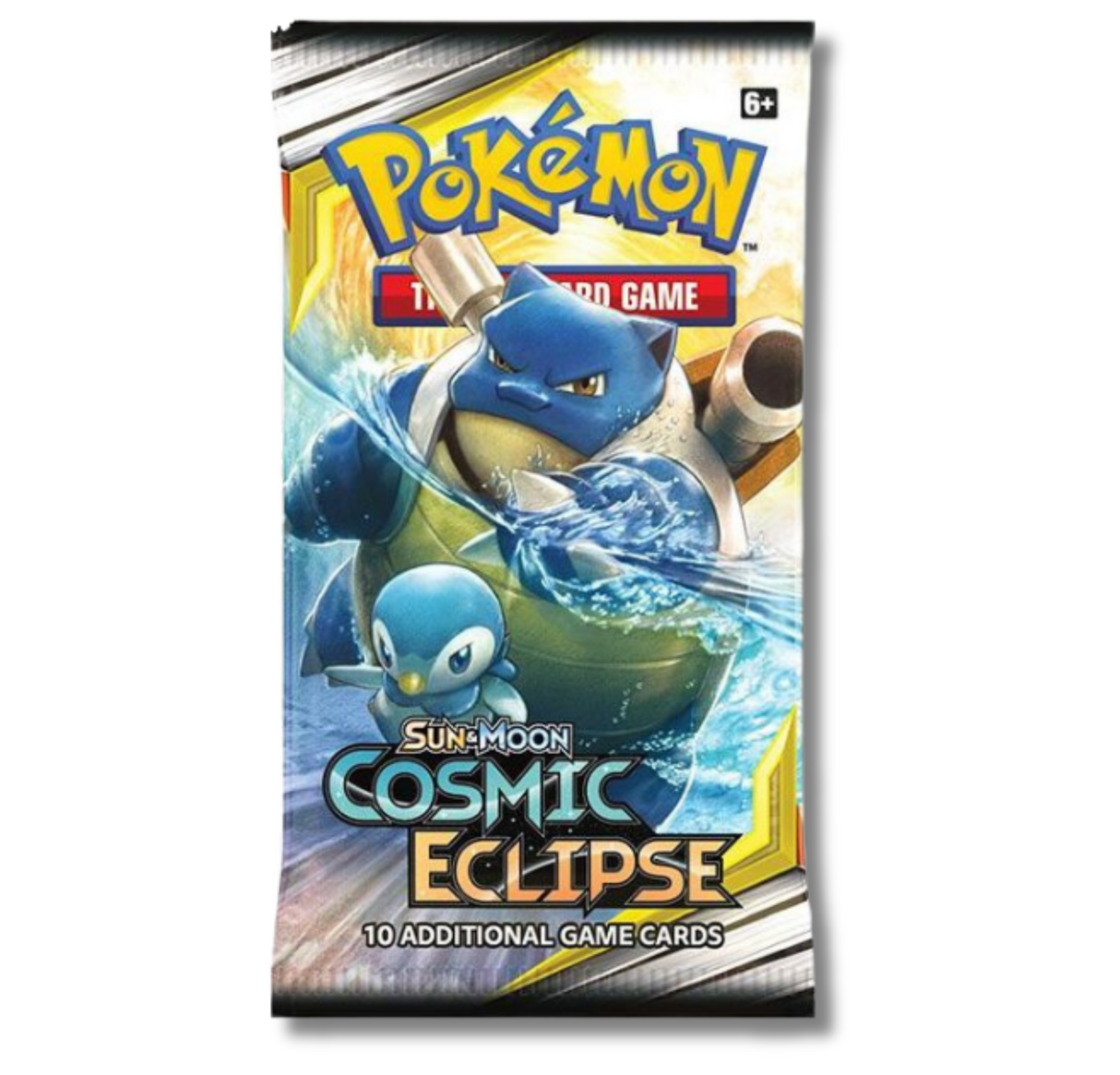 Pokemon Sun & Moon Cosmic Eclipse Booster Pack | Blastoise & Piplup
