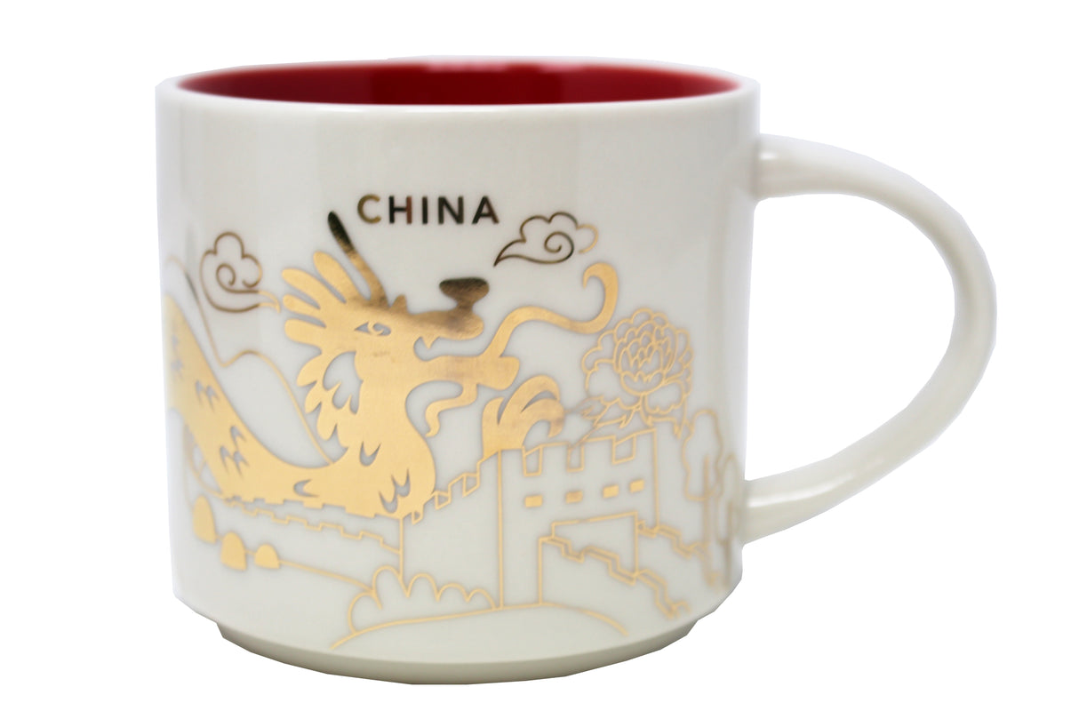 Starbucks You Are Here Series China Ceramic Mug, 14 Oz