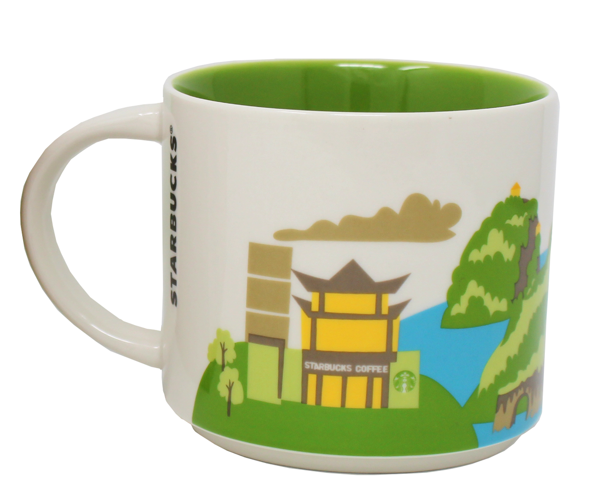 Starbucks You Are Here Series Guilin Ceramic Mug, 14 Oz
