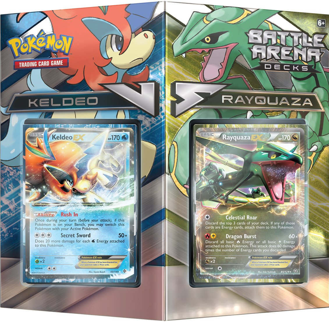 Pokemon TCG 2016 Rayquaza EX vs Keldeo EX Battle Arena Deck