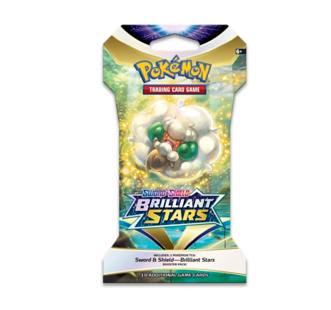 Pokemon Sword & Shield Brilliant Stars Sleeved Booster | Whimsicott