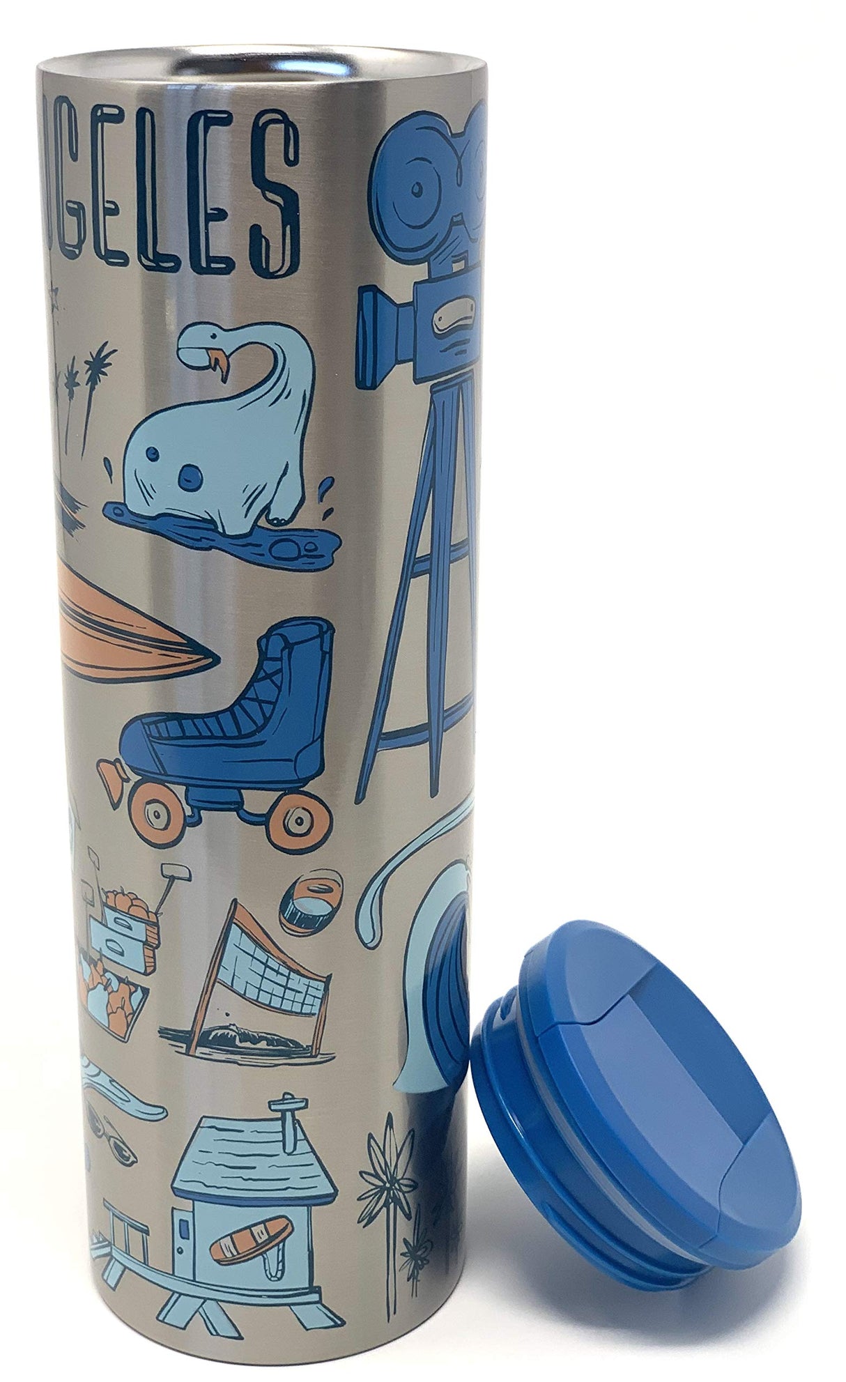 Starbucks Los Angeles Vacuum Insulated Stainless Steel Traveler Tumbler, 16 Oz