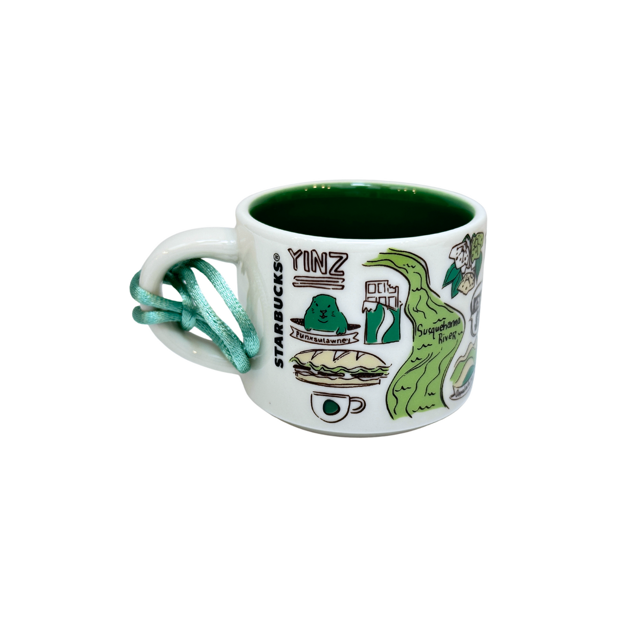 Starbucks Been There Series Pennsylvania Ceramic Demitasse Ornament Mug, 2 Oz