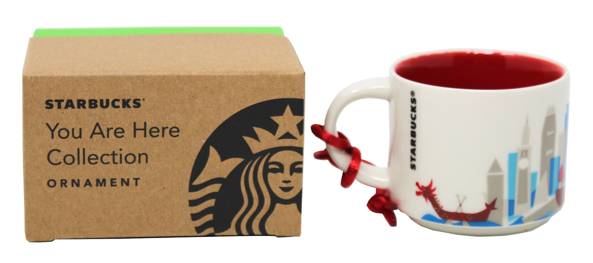 Starbucks You Are Here Series Hong Kong Ceramic Demitasse Ornament Mug, 2 Oz