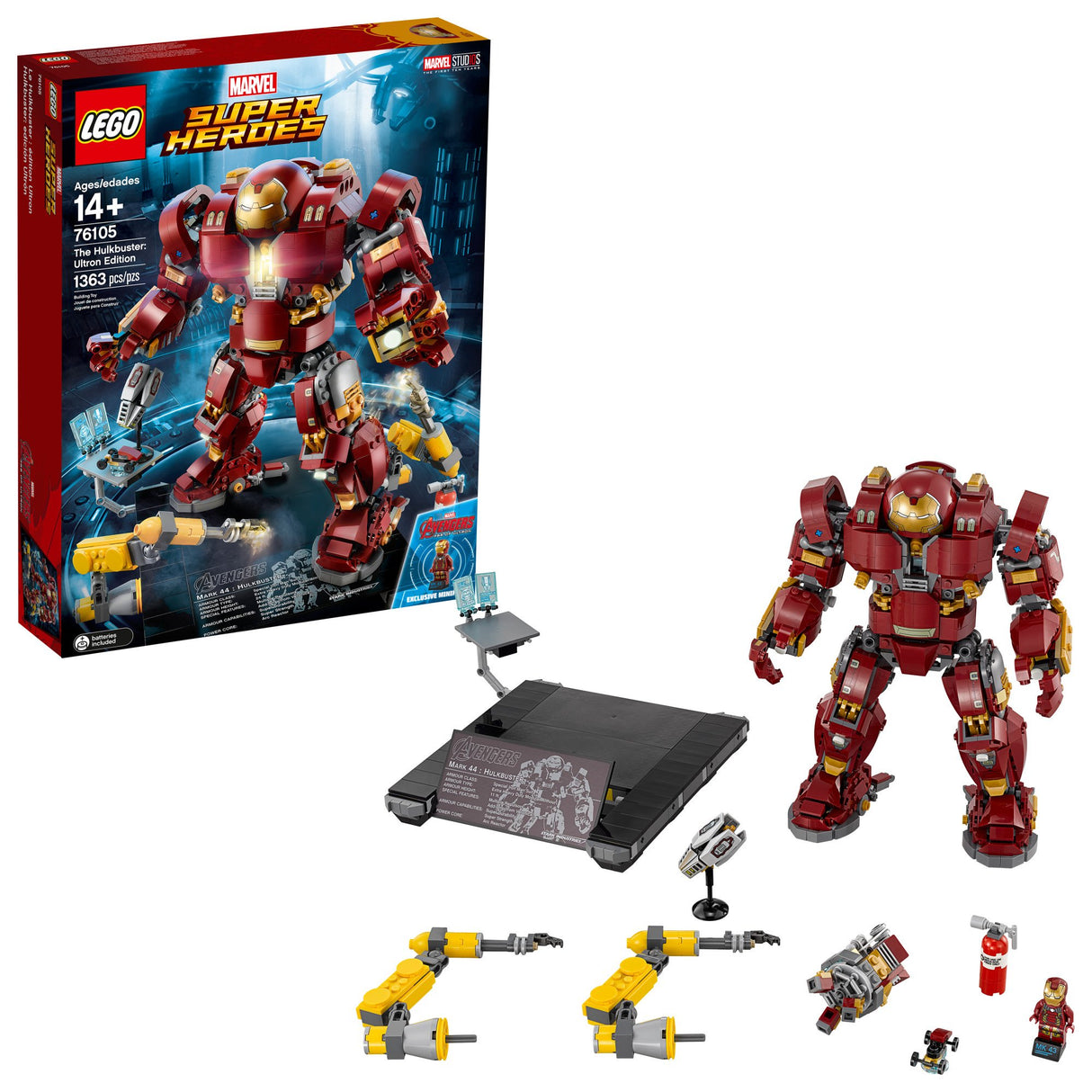 LEGO Marvel Super Heroes Avengers: Infinity War The Hulkbuster: Ultron Edition 76105 Building Kit (1363 Piece)