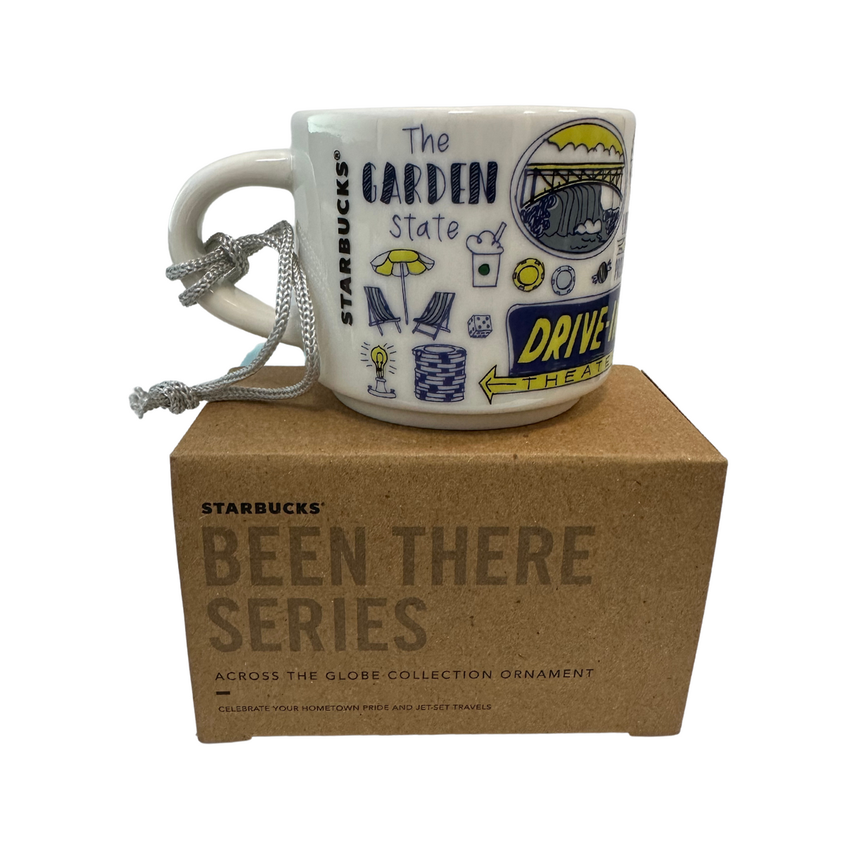 Starbucks Been There Series New Jersey Demitasse Ornament, 2 Oz