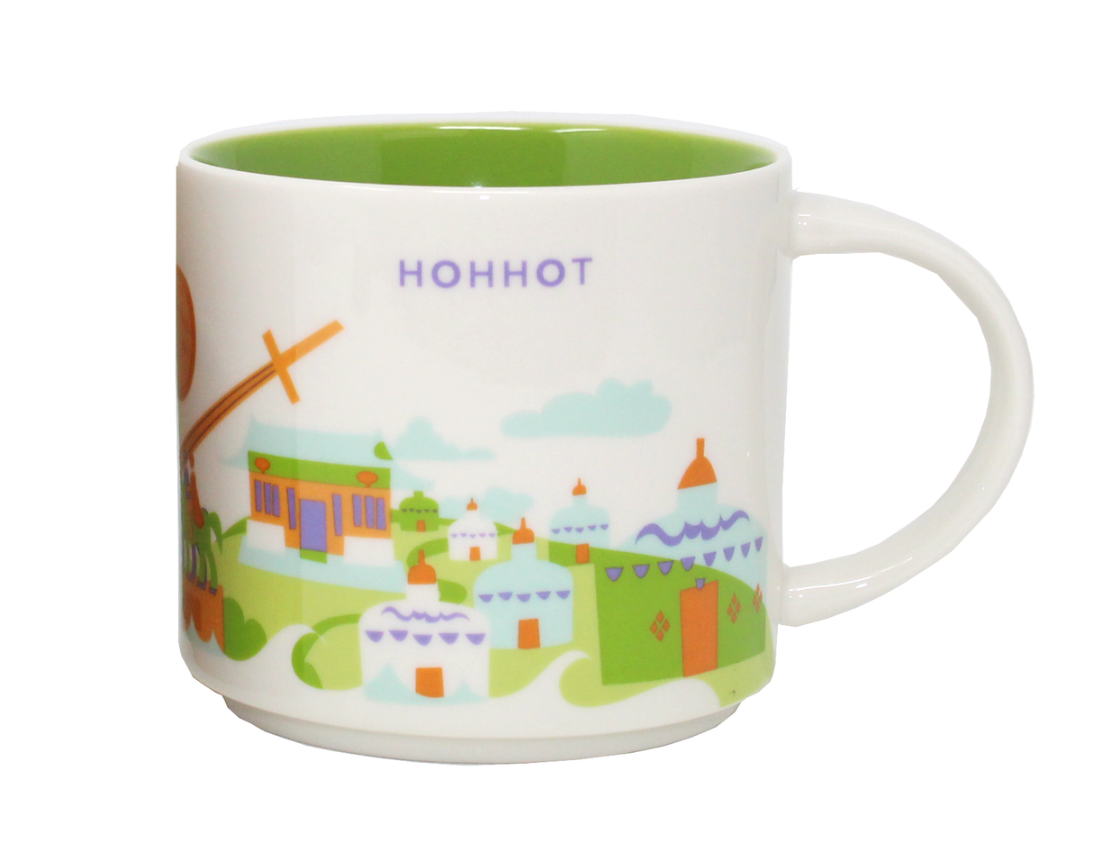 Starbucks You Are Here Series Hohhot Ceramic Mug, 14 Oz