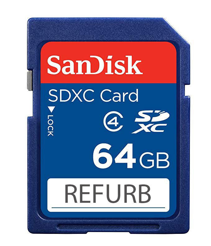 SanDisk 64GB SDXC Card SDSDB-064G 2-Pack (Certified Refurbished)