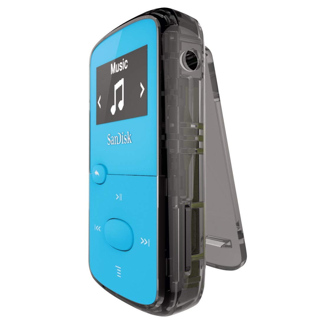 SanDisk 8GB Clip Jam MP3 Player Blue SDMX26-008G-G46B (Certified Refurbished)
