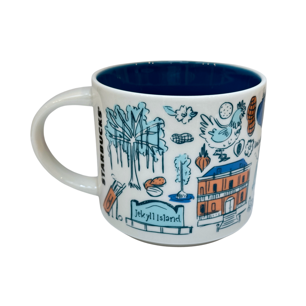 Starbucks Been There Series Georgia Ceramic Coffee Mug, 14 Oz