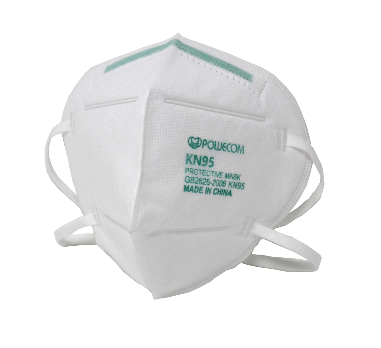 Powecom KN95 Protective Face Mask with Elastic Earloops (Pack of 10 Masks)