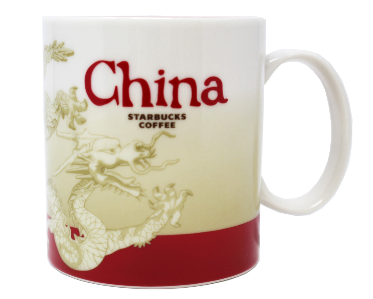 Starbucks Global Icon Series China Ceramic Mug, 16 Oz